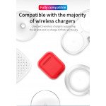 Wholesale AirPods Wireless Charging Cover Skin Silicone Protective Case for Airpods (Black)